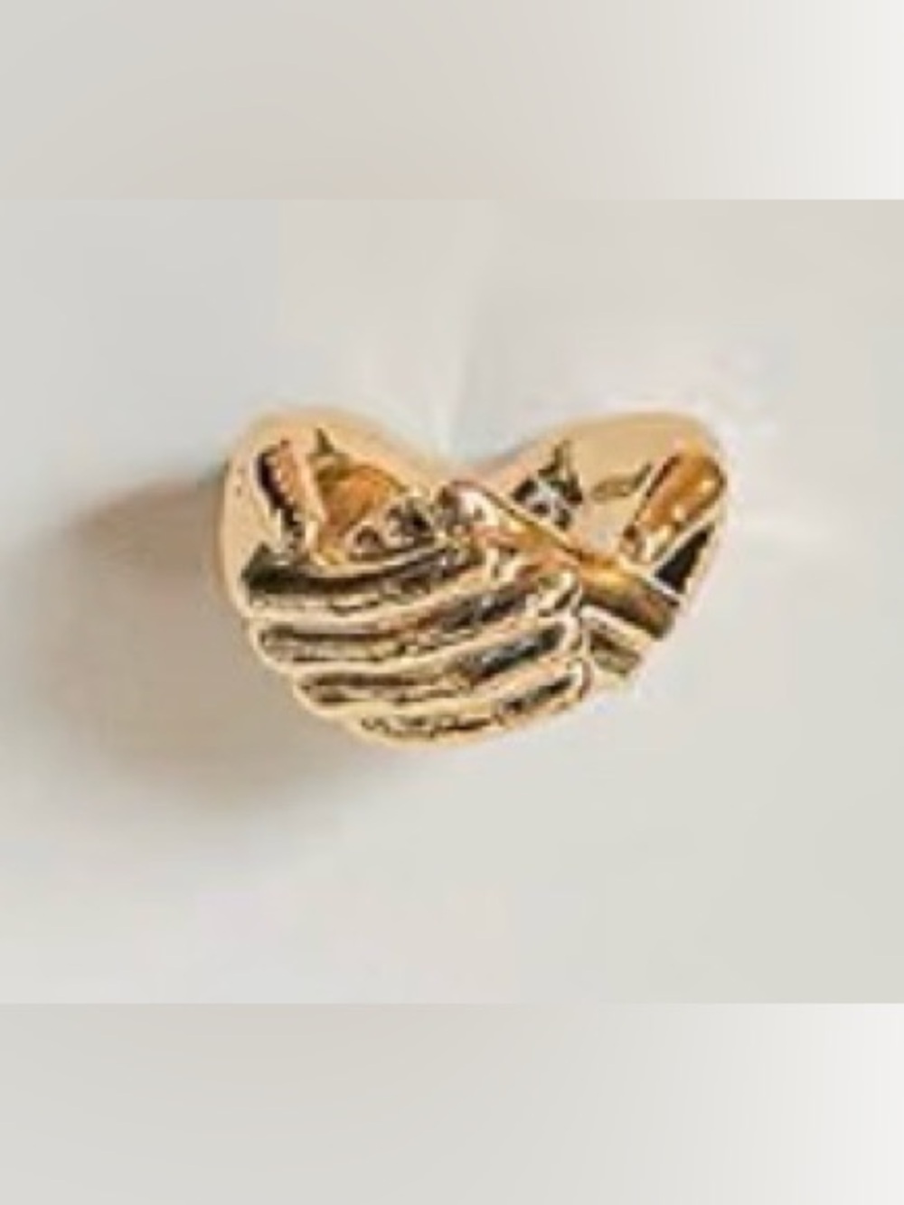 Gold Ceramic Hands 8.5 Inches New Open Damaged Box
